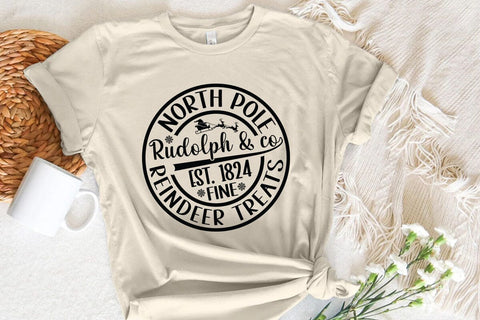 North Pole Rudolph & co est 1824 fine reindeer treats SVG Angelina750 