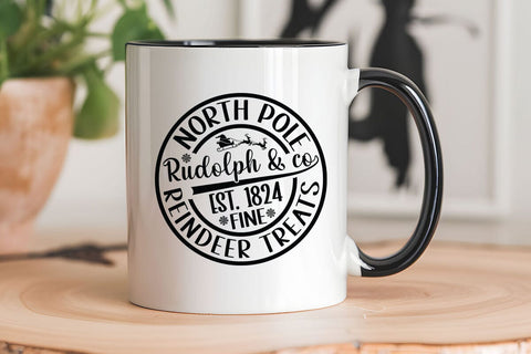North Pole Rudolph & co est 1824 fine reindeer treats SVG Angelina750 