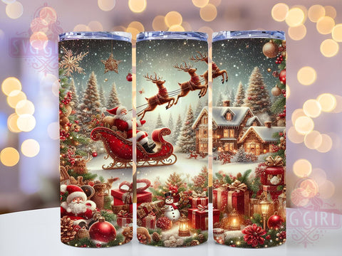 North Pole Santa Christmas Tumbler, Santa Tumbler, North Pole Design, Christmas Drinkware, 20oz Wrap, Holiday Sublimation, Santa Claus Gift, Festive Decor Sublimation SvggirlplusArt 