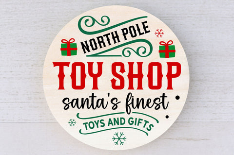 North pole toy shop santas finest SVG Design SVG Regulrcrative 