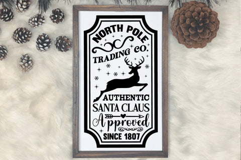 North pole trading co authentic santa claus approved since 1807 SVG Angelina750 