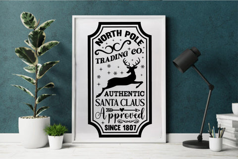 North pole trading co authentic santa claus approved since 1807 SVG Angelina750 