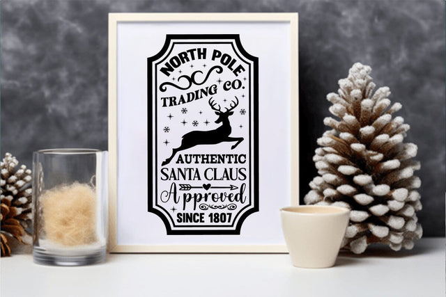 North pole trading co authentic santa claus approved since 1807 SVG Angelina750 