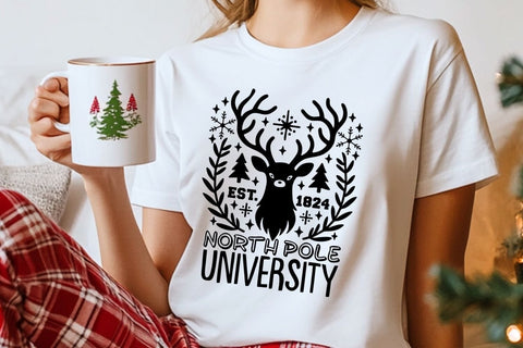 North Pole University| Christmas Season SVG Cutting Files. SVG CosmosFineArt 