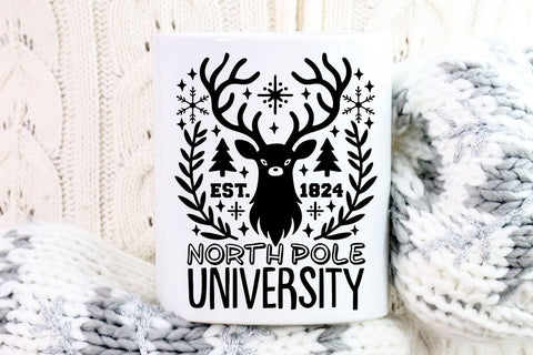 North Pole University| Christmas Season SVG Cutting Files. SVG CosmosFineArt 