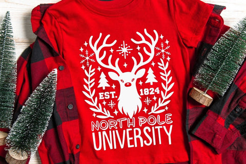North Pole University| Christmas Season SVG Cutting Files. SVG CosmosFineArt 