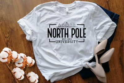 North Pole University Svg File for Merry Christmas Winter Holiday, North Pole Svg, Christmas Shirt Svg, Christmas Vibes Svg, Winter Svg SVG DesignDestine 