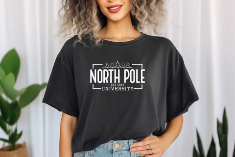North Pole University Svg File for Merry Christmas Winter Holiday, North Pole Svg, Christmas Shirt Svg, Christmas Vibes Svg, Winter Svg SVG DesignDestine 