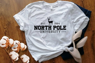North Pole University Svg File for Merry Christmas Winter Holiday, North Pole Svg, Christmas Shirt Svg, Christmas Vibes Svg, Winter Svg SVG DesignDestine 