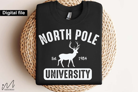 North Pole University SVG, Funny Christmas Quote Cut File for Cricut and Silhouette SVG Isabella Machell 
