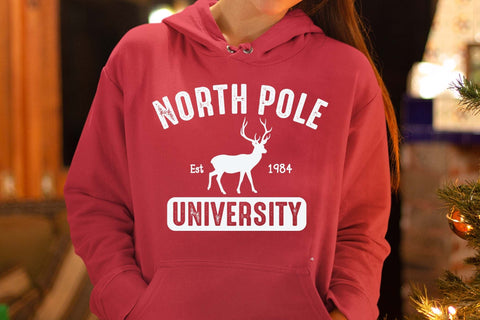 North Pole University SVG, Funny Christmas Quote Cut File for Cricut and Silhouette SVG Isabella Machell 