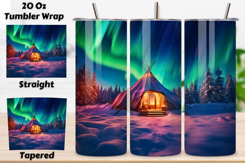 Northern Lights Tumbler Wrap | winter camping, Northern Lights Tumbler Wrap, 20oz Skinny Tumbler Neon Alcohol Ink Sublimation Seamless Aurora Borealis Tumbler PNG File Sublimation FloridPrintables 