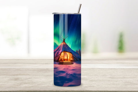 Northern Lights Tumbler Wrap | winter camping, Northern Lights Tumbler Wrap, 20oz Skinny Tumbler Neon Alcohol Ink Sublimation Seamless Aurora Borealis Tumbler PNG File Sublimation FloridPrintables 