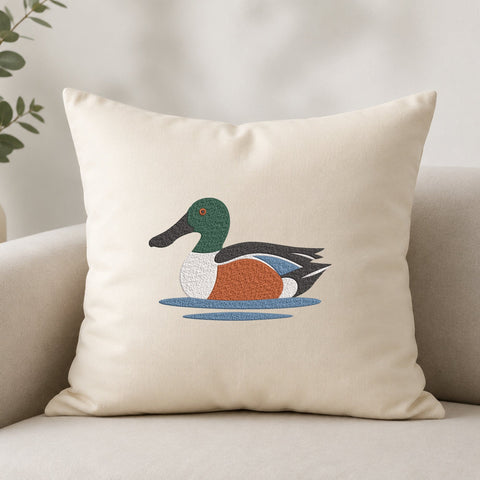 Northern Shoveler Duck Embroidery Design – Waterfowl Machine Embroidery File, Mallard Style Duck Hunting Design Embroidery/Applique DESIGNS PatternFeed8 