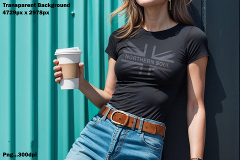 Northern Soul - Grey Union Jack Sublimation Karma Genie Graphics 