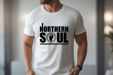 Northern Soul - Keep the Faith - Black Design Sublimation Karma Genie Graphics 