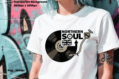 Northern Soul - Union Jack Vinyl Record Sublimation Karma Genie Graphics 