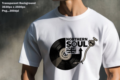 Northern Soul - Union Jack Vinyl Record Sublimation Karma Genie Graphics 