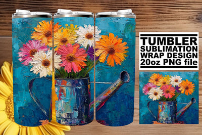 Nostalgic Blossom Bliss: Sublimation Tumbler Design Sublimation afrosvg 