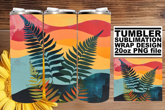 Nostalgic Flower Fantasy: Sublimation 20oz Tumbler Wrap Sublimation afrosvg 