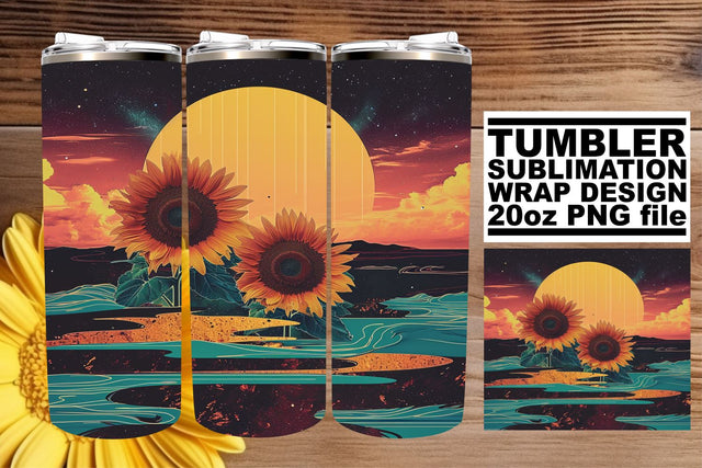 Nostalgic Petal Dream: Sublimation 20oz Tumbler Wrap Sublimation afrosvg 