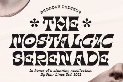 Nostalgic Serenade Font Four Lines Std. 