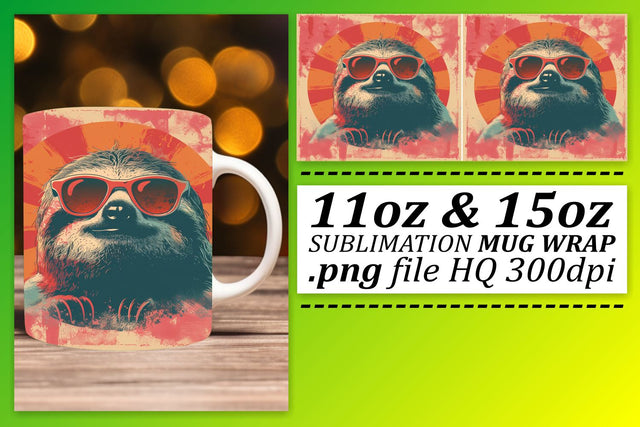 Nostalgic Style Animals Sublimation Wrap Sublimation afrosvg 