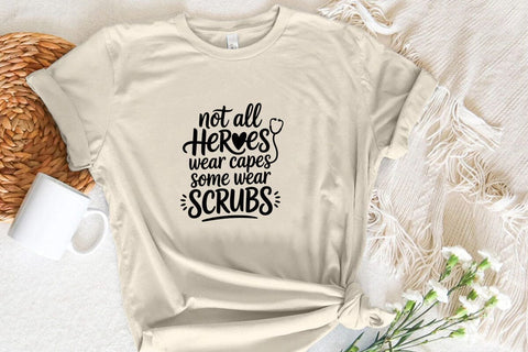 not all herves wear capes some wear scrubs SVG Angelina750 