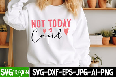 Not Cupid SVG Design, Happy Valentine's Day SVG ,Valentine SVG ,Valentine's Day Sublimation PNG,Valentine's Day Round Sign SVG, Love SVG Design SVG BlackCatsMedia 