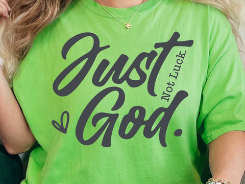 Not Luck Just God Svg, Christian Svg, Faith Svg, Inspirational Svg, Scripture Svg SVG DesignDestine 