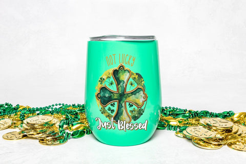 Not Lucky Just Blessed, St Patricks Day Sublimation Sublimation CraftLabSVG 