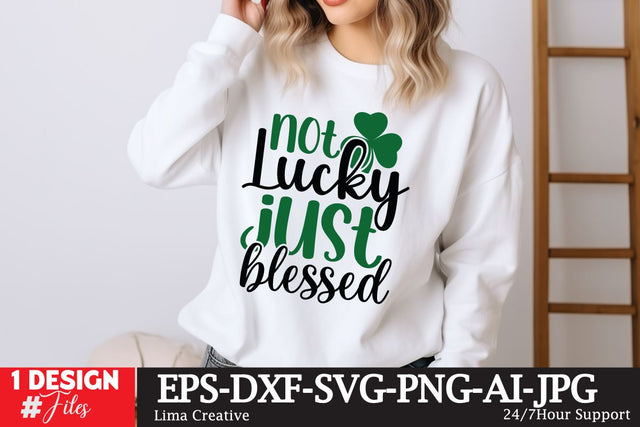 Not Lucky Just Blessed SVG Cut File SVG Insomnia Std 