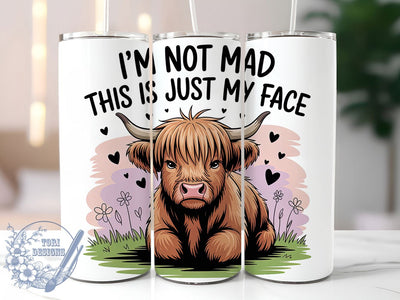 Not Mad Humor Quote 20oz Tumbler, Humor Gift, Sublimation Wrap, Sarcastic Mug, 20oz Tumbler Design, Not Mad Quote, Everyday Humor Theme Sublimation ToriDesigns 