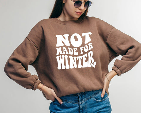 Not Made For Winter Svg, Sweater Weather Svg, Stay Cozy Svg, Cozy Season Svg, Merry Christmas Svg, Christmas Jumper Svg, Cosy Vibes Svg SVG DesignDestine 