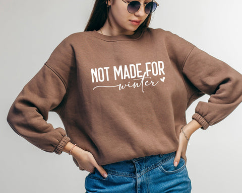 Not Made For Winter Svg, Sweater Weather Svg, Stay Cozy Svg, Cozy Season Svg, Merry Christmas Svg, Christmas Jumper Svg, Cosy Vibes Svg SVG DesignDestine 