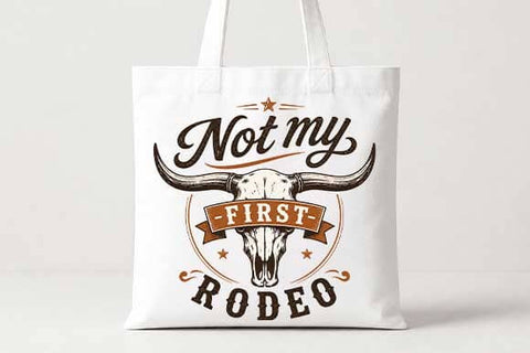 Not My First Rodeo PNG | Western Longhorn Skull Sublimation PNG SVG BillahCrafts 