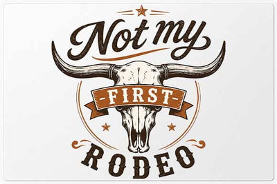 Not My First Rodeo PNG | Western Longhorn Skull Sublimation PNG SVG BillahCrafts 