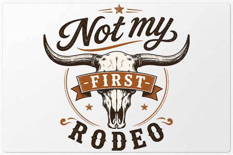 Not My First Rodeo PNG | Western Longhorn Skull Sublimation PNG SVG BillahCrafts 