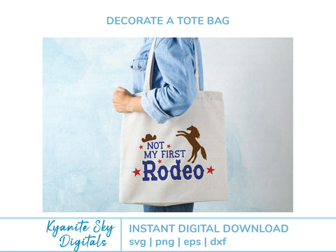 Not My First Rodeo SVG western quote with horse SVG Kyanite Sky Digitals 