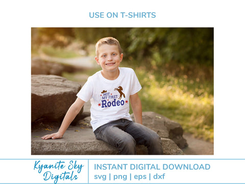 Not My First Rodeo SVG western quote with horse SVG Kyanite Sky Digitals 