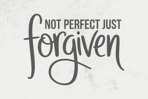 Not Perfect Forgiven SVG, Christian Bible Quote SVG DesignDestine 