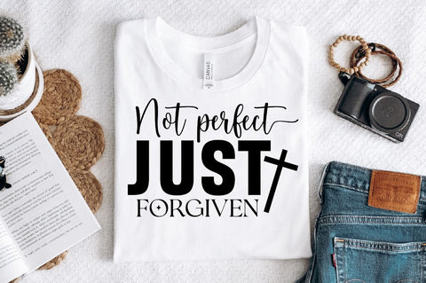 Not perfect just forgiven Sleeve SVG Design, Christian Sleeve SVG, Faith SVG Design, Jesus Sleeve SVG SVG Regulrcrative 