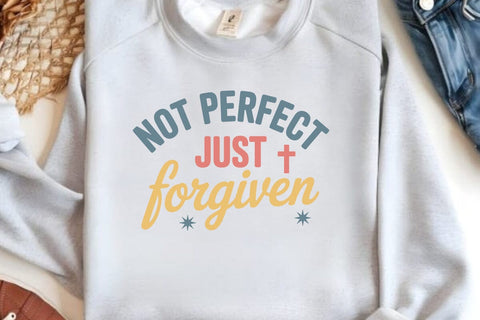 Not Perfect Just Forgiven SVG Angelina750 