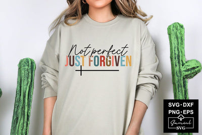 Not Perfect Just Forgiven Svg Cut Files SVG CraftlabSvg55 