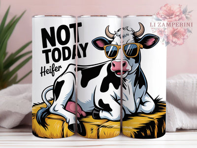Not Today Cow 20oz Tumbler, Not Today Quote, Meme Cow Wrap, Humorous Farm Animal Sublimation PNG, Rustic Country Vibes, 20oz Tumbler Wrap, Sublimation Design PNG, Funny Gift Sublimation Li Zamperini 