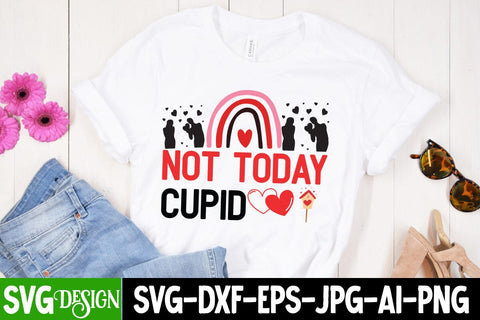 Not today Cupid SVG Cut File, Not today Cupid Sublimation Design, Valentine's Day SVG Cut File,Happy Valentine's Day SVG ,Valentine SVG Bundle, Love SVG Bundle SVG BlackCatsMedia 
