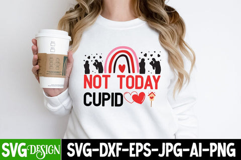 Not today Cupid SVG Cut File, Not today Cupid Sublimation Design, Valentine's Day SVG Cut File,Happy Valentine's Day SVG ,Valentine SVG Bundle, Love SVG Bundle SVG BlackCatsMedia 