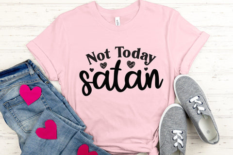 Not Today Satan, Faith SVG Cut File SVG CraftLabSVG 
