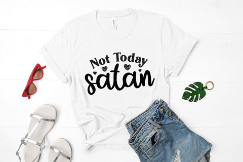 Not Today Satan, Faith SVG Cut File SVG CraftLabSVG 