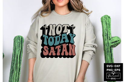 Not Today Satan Svg Cut Files Creative Art SVG CraftlabSvg55 